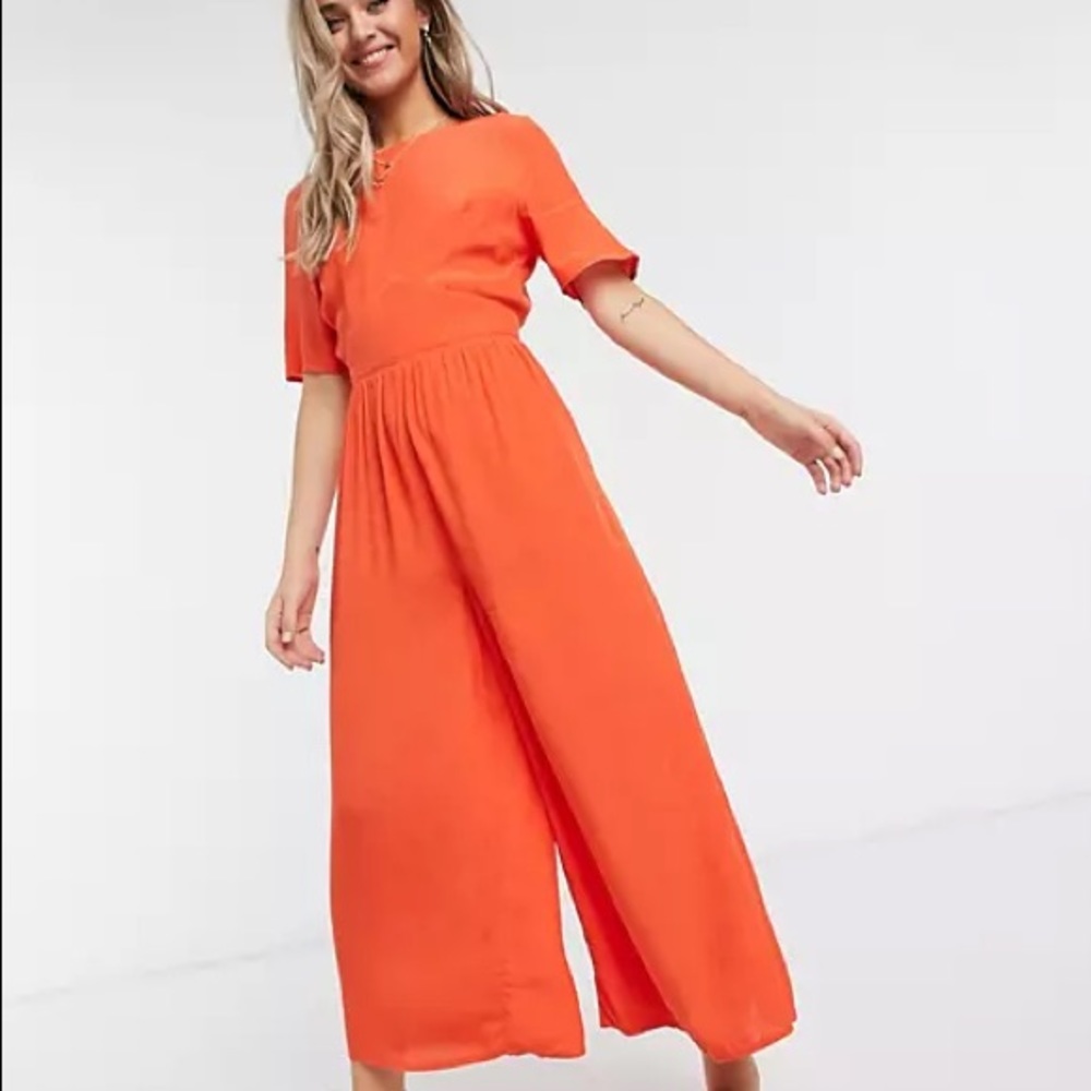 ASOS DESIGN Tea Jumpsuit with Button Back Detail